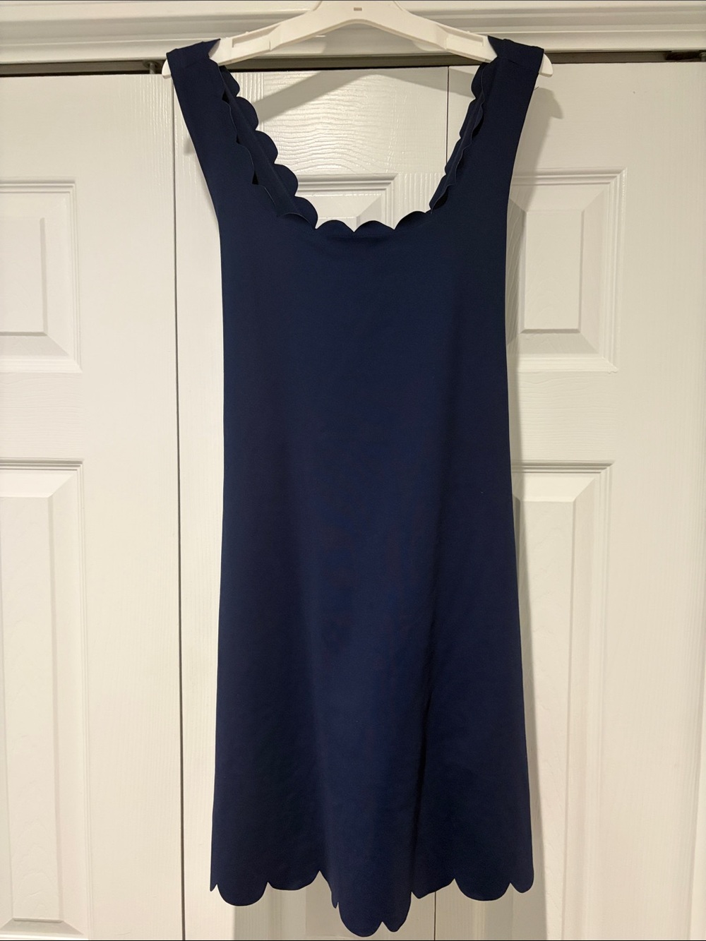 J. Crew Navy Scallop Edge Mini skort Dress